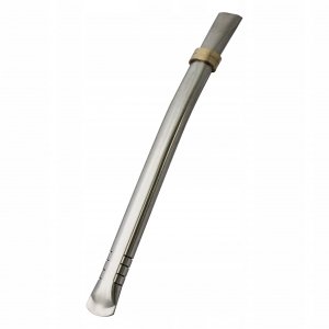Bombilla Cebador do Yerba Mate Moderno INOX srebrna Iguazu