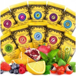 Zestaw Yerba Mate Green MIX 10x50g OWOCOWE 500g Znajdź swój smak