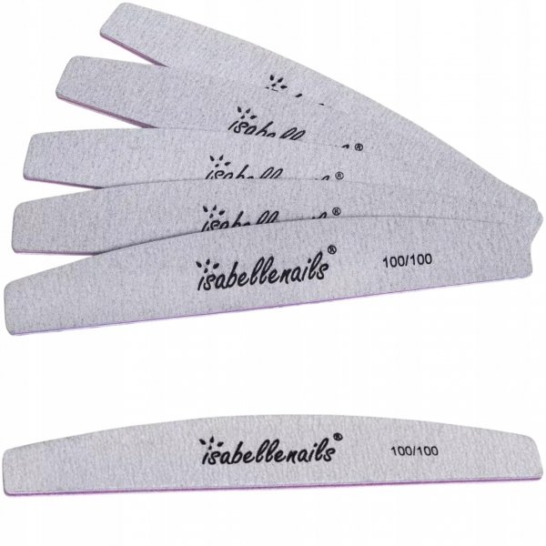 PILNIK DO PAZNOKCI PILCZNICZEK ŁÓDKA ZEBRA ZESTAW MANICURE 100/100 25 SZT.