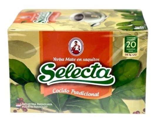 Yerba Mate Selecta Cocido Elaborada Tradicional - 25 x 3g Saszetki
