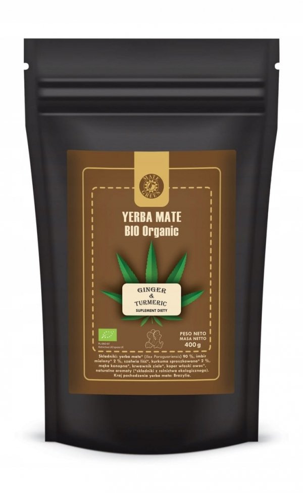 Yerba Mate Bio Organic Ginger Turmeric 400g Imbir