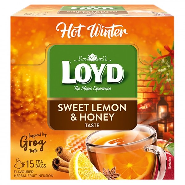 Zimowa Rozgrzewająca Herbata Owocowa Słodka Cytryna Miód Winter 15 T. LOYD