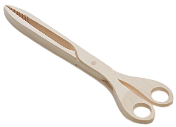 Nożyce do Grilla Ogórków Szczypce Ekologiczne drewno bukowe 28 cm