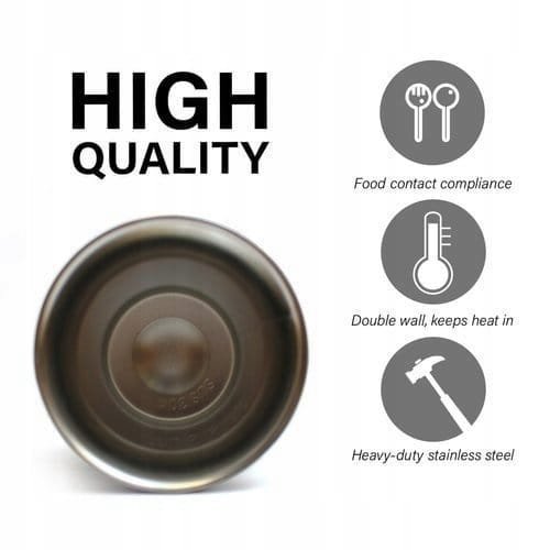 Matero SUPERB Tykwa Kubek termiczny Yerba Mate TermoLid Negro 350ml Black