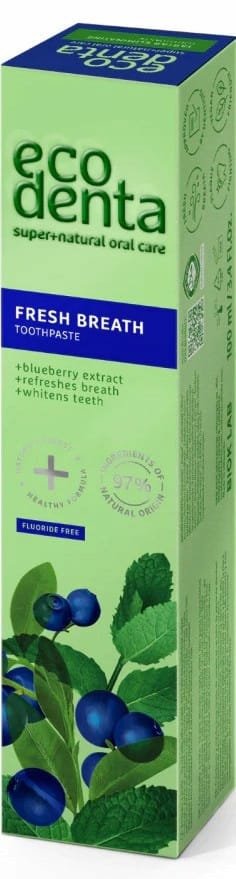 WYBIELAJĄCA PASTA do Zębów Fresh Breath Blueberry ECODENTA 100ml