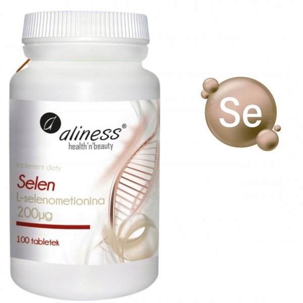 Suplement diety Aliness Selen L-selenometionina tabletki 100 szt.