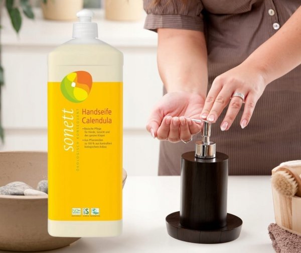 Mydło Sonett Eco Nagietek 1000 ml |TWARZ RĘCE CIAŁO | wydajne | EKOLOGICZNE