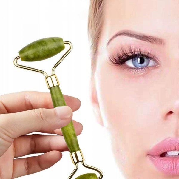 Masażer jadeitowy do twarzy z jadeitu roller wałek