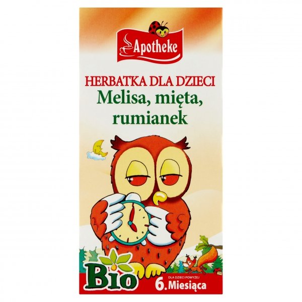 HERBATKA DLA DZIECI - MELISA, MIĘTA I RUMIANEK BIO 20 x 1,5g 30g APOTHEKE