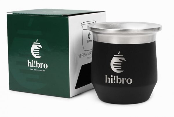 Matero do Yerba Mate Hibro Cup Deep Black 270ml
