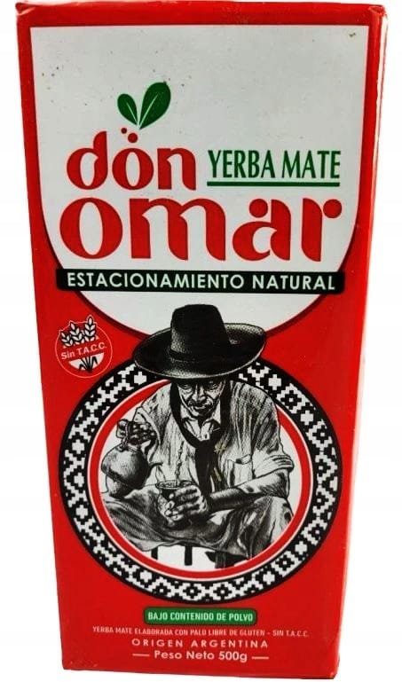 Yerba Mate Don Omar BCP Elaborada Con Palo 500g - Bajo Contenido De Polvo