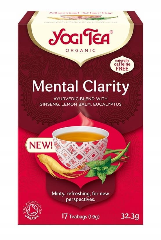 HERBATA MENTAL CLARITY Jasność umysłu BIO YOGI TEA