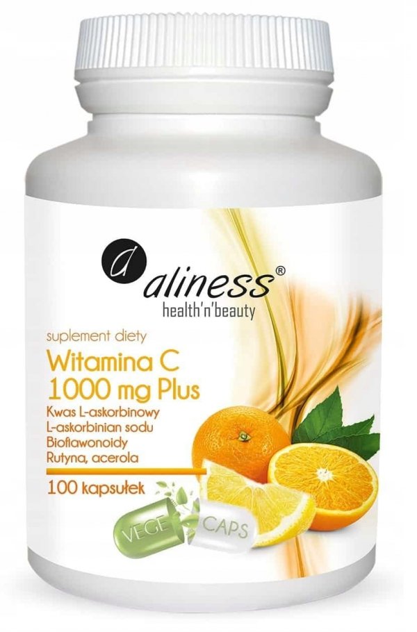 Suplement diety Aliness witamina C 1000 mg Plus 100 kapsułek