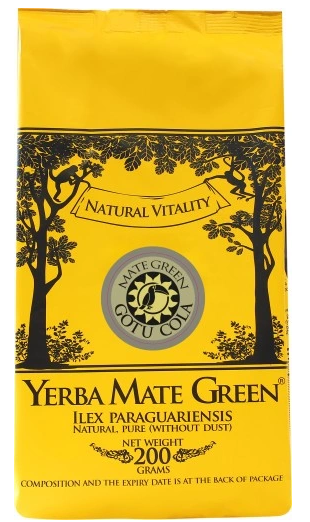 Yerba Mate Green Gotu Cola 200g Aronia Hibiskus