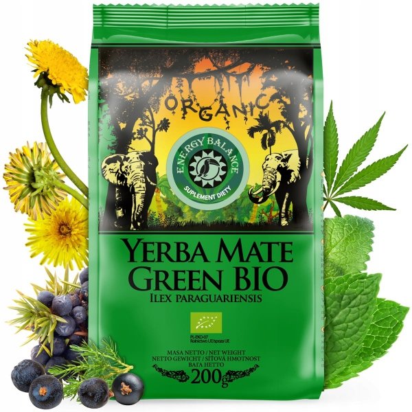 YERBA MATE GREEN BIO 200 g ORGANIC MATE GREEN