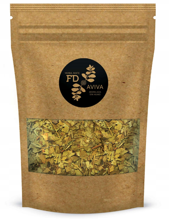 Yerba Mate FD AVIVA Despalada Sin Humo 500g