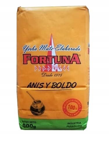 Yerba Mate Fortuna Compuesta Anis y Boldo 500g Paragwaj