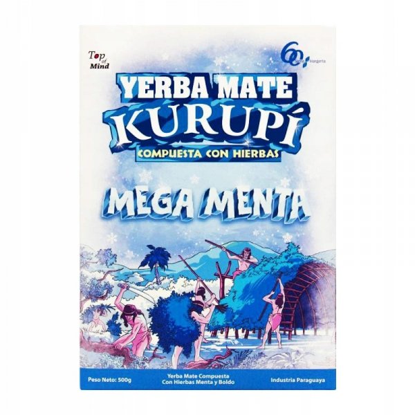Yerba Mate Kurupi MEGA MENTA 500g Menta Boldo Intenso