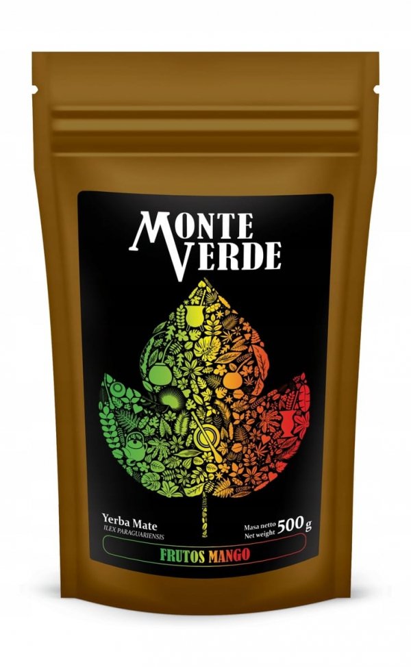 Yerba Mate MONTE VERDE owocowa FRUTOS MANGO tropikalne owoce 500g 0,5kg