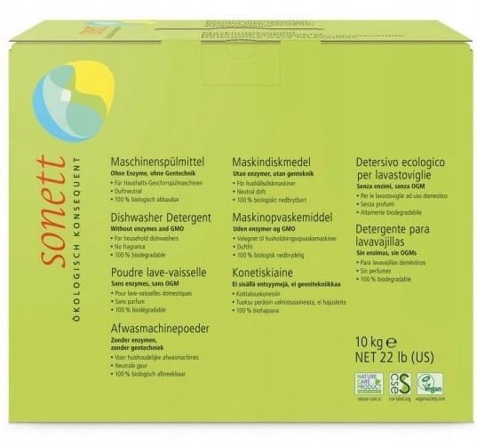 SONETT Ekologiczny proszek do zmywarki 10 kg