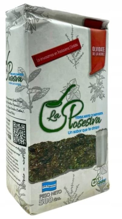 Yerba Mate La Posesiva Menta Cedron Peperina Poleo 500g - Argentyna