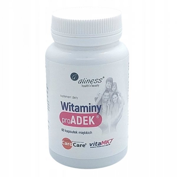 Suplement diety Medicaline Aliness Witaminy proADEK 60 kapsułek ADEK