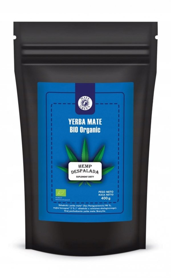 Yerba Mate Bio Organic Hemp Despalada 400g 0,4 kg