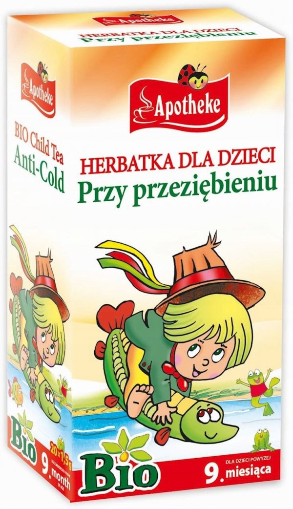 HERBATKA DLA DZIECI LIPA RUMIANEK MALINA ROKITNIK BIO 20 x 1,5 g APOTHEKE