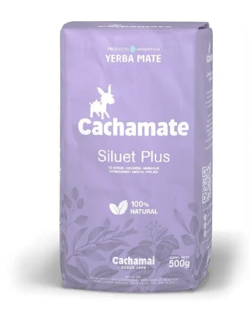 Yerba Mate Cachamate Silueta PLUS Green TEA 500g