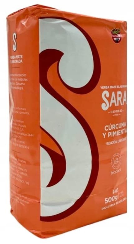 Yerba Mate Sara Ivory PU-1 Curcuma y Pimienta 500g Pieprz + Kurkuma