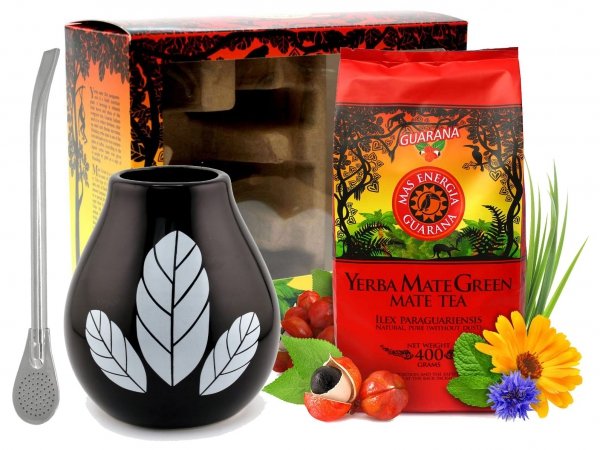 Zestaw Startowy w pudełku Exclusive Yerba Mate Green + Bombilla + Matero
