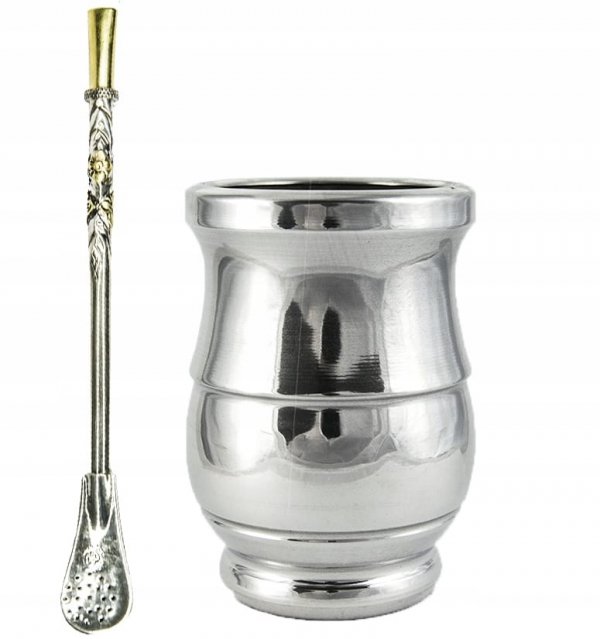 Matero PALO SANTO XL Hercules + Bombilla ALPAKA 100% - do Yerba mate