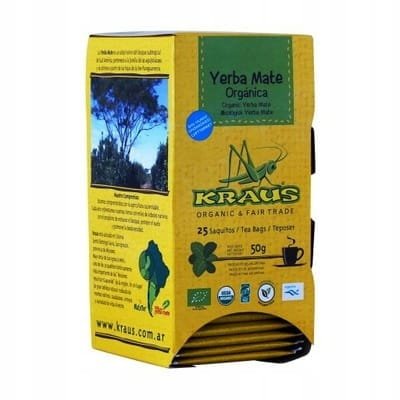 Yerba Mate Kraus Organica w saszetkach 25x2g Cocido