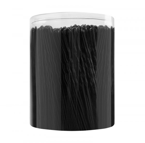 Kokówki fryzjerskie do włosów E-65 300 szt. 7 cm czarne