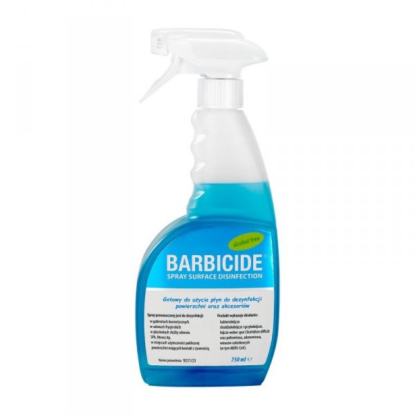 Barbicide spray do dezynfekcji wszystkich powierzchni 750 ml bez zapachu