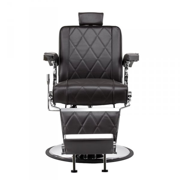 Hair System fotel barberski BM88066 brązowy