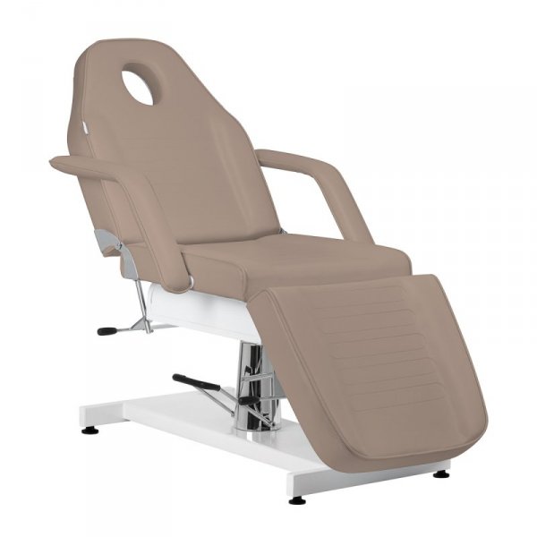 Fotel kosmetyczny hydrauliczny Sillon v2 210 szarobrązowy