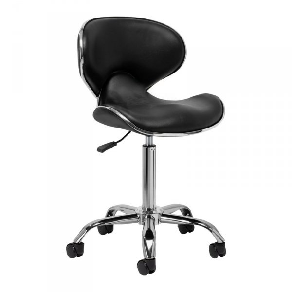 Taboret kosmetyczny Gabbiano Q-4599 czarny 2 gat.