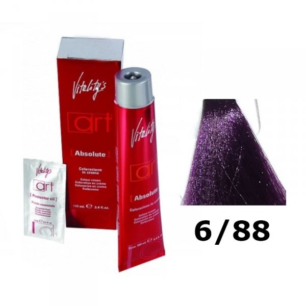 VITALITYS ART ABSOLUTE FARBA DO WŁOSÓW 100ML 6/88 GŁĘBOKI BOGATY FIOLETOWY CIEMNY BLOND