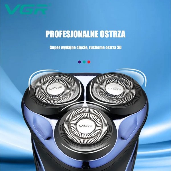 VGR V-306 WODOODPORNA Golarka Męska Trymer IPX7
