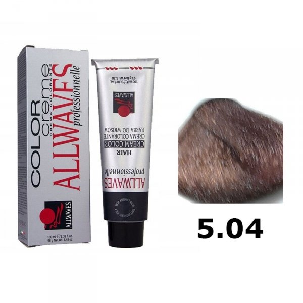 ALLWAVES FARBA DO WŁOSÓW 100ML 5.04 MIEDZIANY BRĄZ