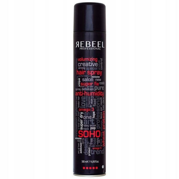 REBEEL Soho Hairspray Super Fix lakier 500ml