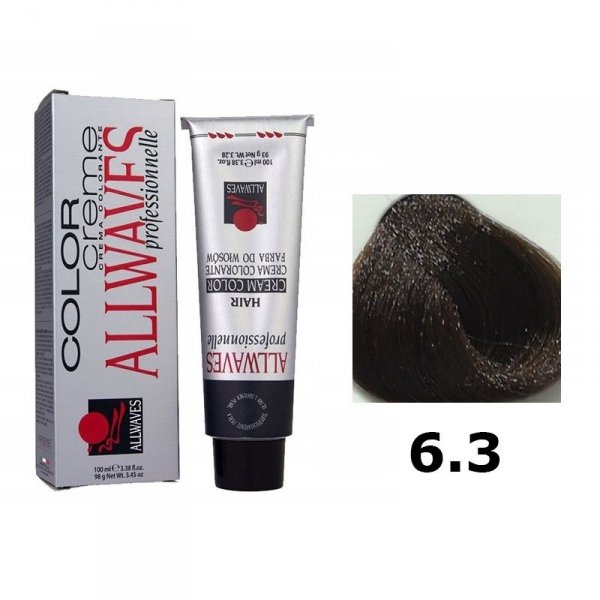 ALLWAVES FARBA DO WŁOSÓW 100ML 6.3 CIEMNY ZŁOCISTY BLOND
