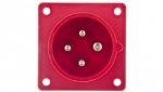 Wtyczka tablicowa 16A 4P 400V czerwona IP44 614-6