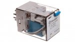 Przekaźnik miniaturowy 3P 10A 24V DC przycisk testujący mechaniczny wskaźnik zadziałania AgNi 60.13.9.024.0040