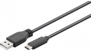 Przewód USB 2.0 HighSpeed USB-C - USB-A 0,5m 55467