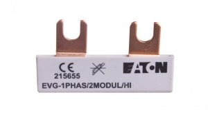 Szyna łączeniowa 1P 63A 10mm2 widełkowa EVG-1PHAS/2MODUL/HI 215655