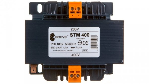 Transformator 1-fazowy STM 400VA 400/230V 16252-9907