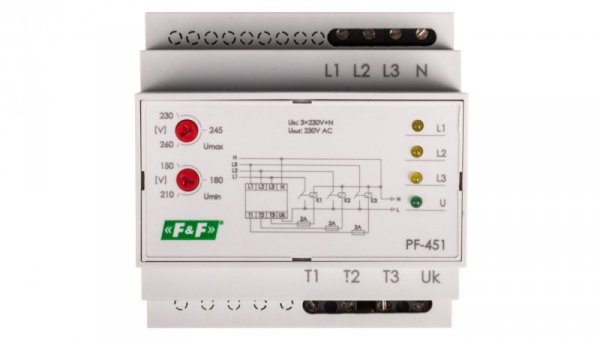 Automatyczny przełącznik faz do współpracy ze stycznikami PF-451