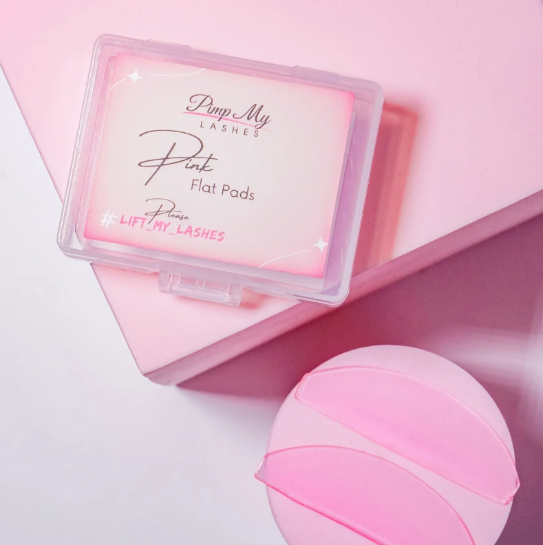 Wałeczki Silikonowe do koreańskiej laminacji Pink Flat Pads Pimp My Lashes